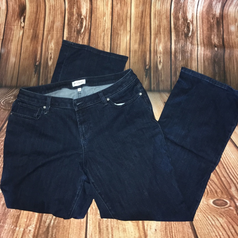 Dark wash boot cut jeans